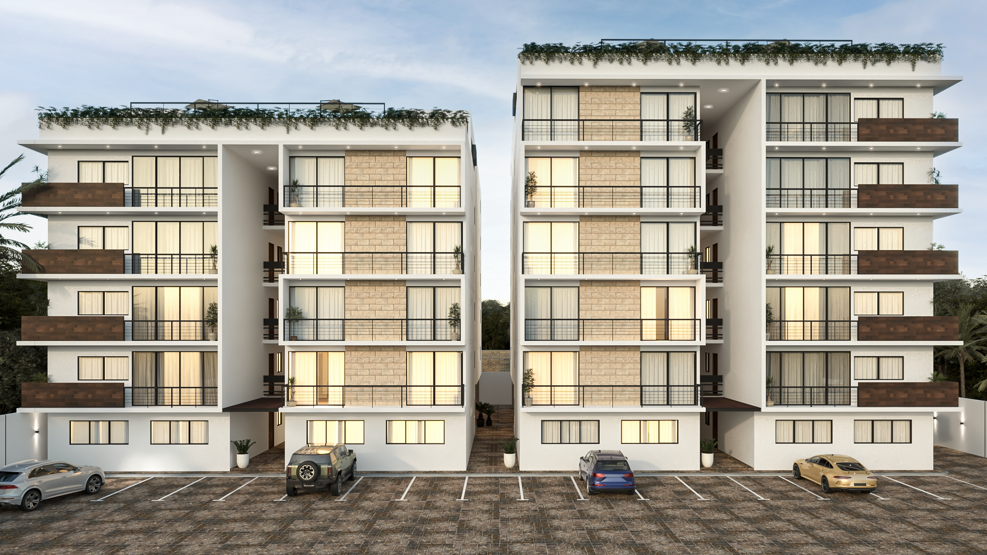 Fachada Principal, Master plan KUXNAH Living